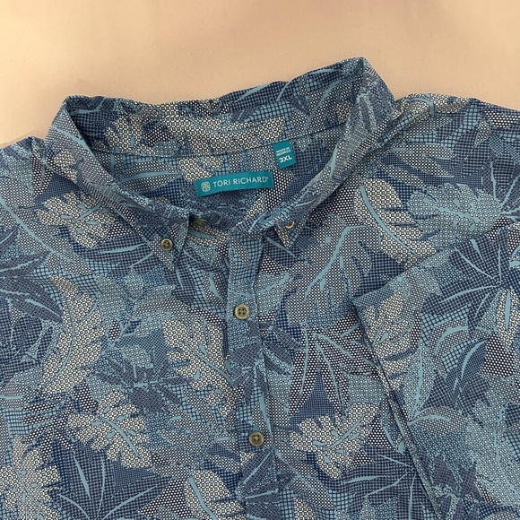 Tori Richard Hawaiian Men's Shirt Size 3XL Digital Tropical Print Beach Resort - Picture 1 of 12